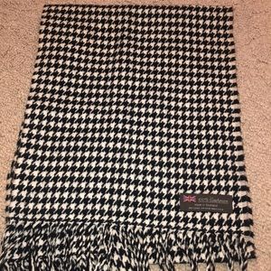 Black and white plaid Cashmere scarf